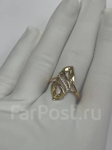 Золотое кольцо 585 пробы с фианитами арт к-3168 Золотое кольцо 585 пробы с фианитами арт к-3168