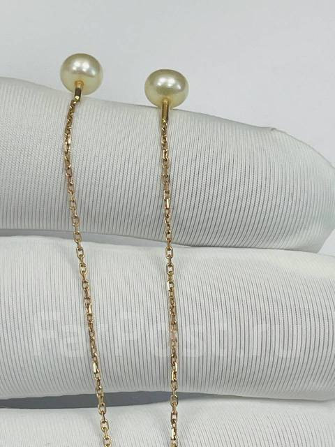 Серьги протяжки золото 585 пробы с жемчугом арт С-2560 Серьги протяжки золото 585 пробы с жемчугом арт С-2560