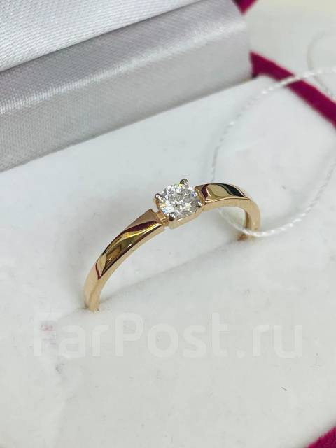 Золотое кольцо с фианитом арт к-3266 Золотое кольцо с фианитом арт к-3266