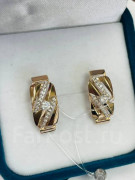   Серьги золото с фианитами 585 пробы   арт С-2667