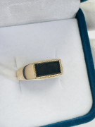  Золотая печатка с ониксом артикул К-3293